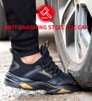 Zapatos De Seguridad Para Hombre Antideslizantes Con Punta De Acero Protección Contra Punciones Ligeros Y Transpirables Zapatillas De Trabajo Para Mujer - details 4