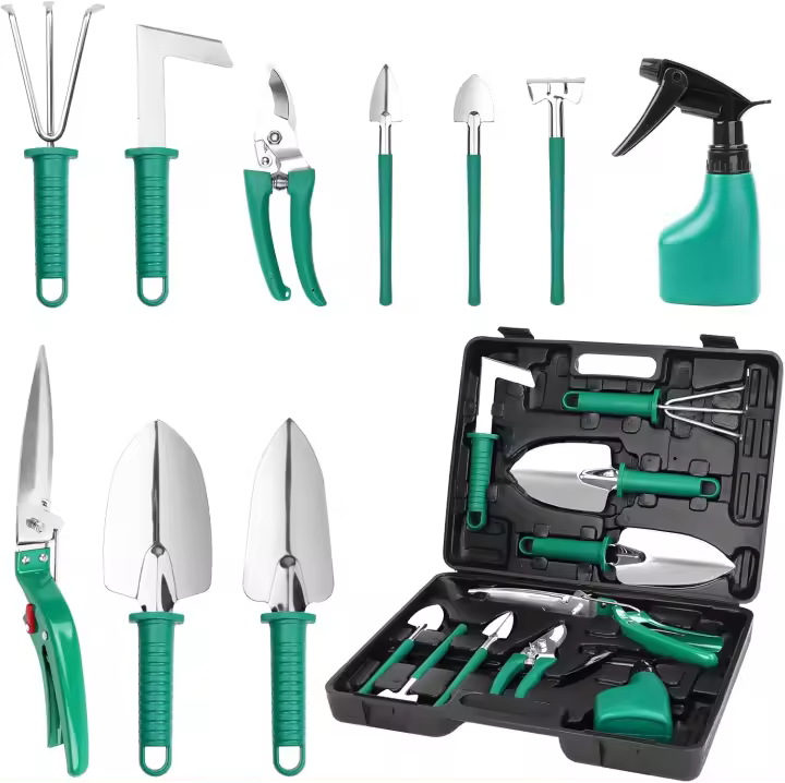 Garden Tools with Carry Case, Garden Gift - 1
