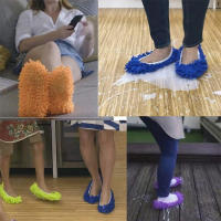 Cubiertas Para Zapatos Multi Función Limpiador De Piso Microfibra Lavable Calzado Con Mopa Y Aspiradora Cubierta Para Pies - details 13