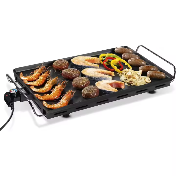 Princess Plancha Teppanyaki Table Chef XXL 60x36 cm - 2500W, Superficie de 4mm, Recubrimiento Antiadherente de Doble Capa, Termostato Ajustable, Cable de 2 Metros, Para 8 a 10 Personas, Fácil Limpieza - SKU 102325 - 1