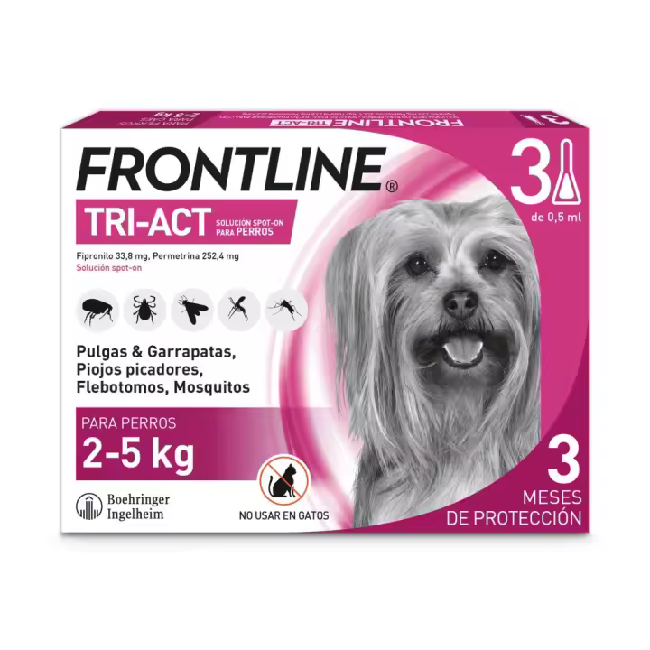 FRONTLINE TRI-ACT XS 2-5 kg) (3 pipetas) - 1