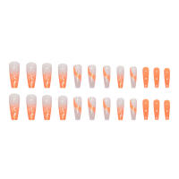 24pcs Uñas Postizas De Ballet Largas En Gradient Minimalista Francés Con Adhesivo Y Linterna De Uñas Resina Sin Químicos - details 4