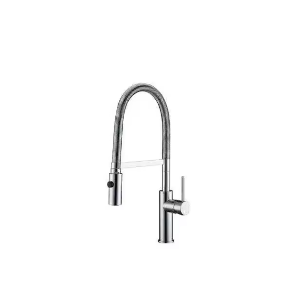 IMEX TORINO GCE007 Grifo de cocina monomadno vertical con caño muy alto acabado cromado - 1