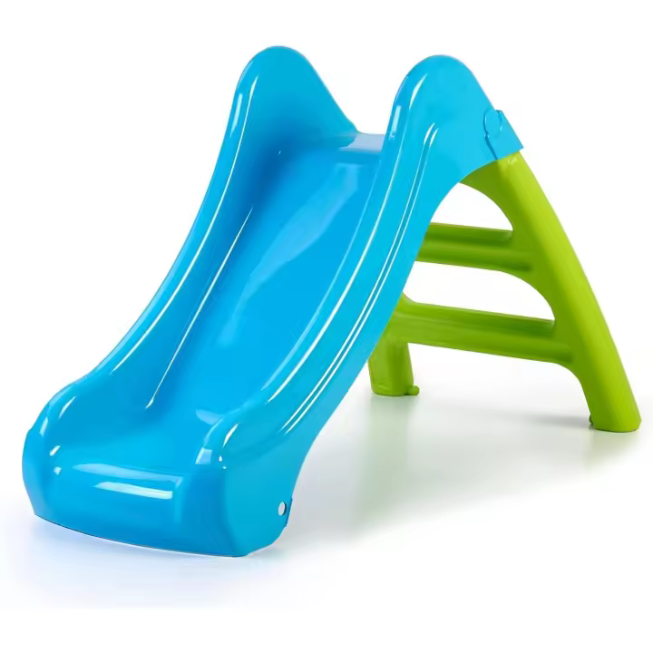 FEBER - First Slide, tobogán Infantil de tamaño pequeño y Colorido, 2 en 1, con Apertura para Manguera para Convertirse en tobogán de Agua, para niños y niñas a Partir de 1 año, Famosa - 1