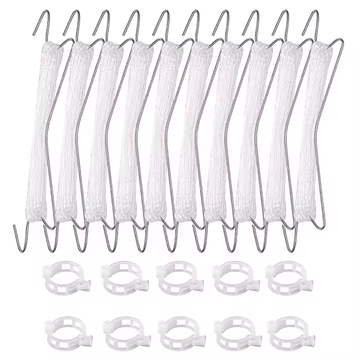 J Hooks Clips Para Tomates Set De 10 Con Cordón De 10M Soportes Para Plantas De Pimiento Y Uva Herramientas De Jardinería - 1