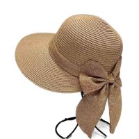 Sombrero De Paja Con Lazo Protección UV Sombrero De Playa Panamá Transpirable Moda Verano Casual Para Mujer Gran Alas - details 1