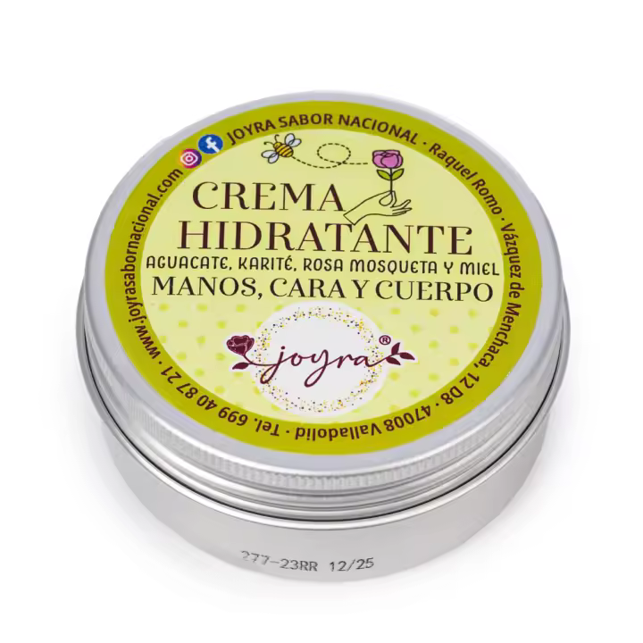 Joyra Sabor Nacional, Crema Hidratante de miel, multiusos, aguacate, karité y rosa mosqueta,miel, 50 ml - 1