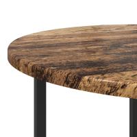Mesa auxiliar de 2 piezas de madera antigua, madera de ingeniería y metal - details 5