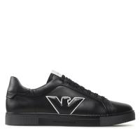 Emporio Armani Zapatillas Zapatos de cuero Hombre Negro X4X598 XN633 K001 - details 1