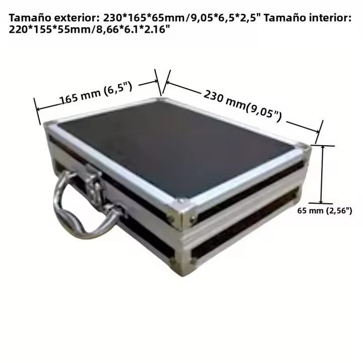 Caja De Herramientas Portátil De Aluminio Con Equipamiento De Seguridad Caja De Almacenamiento Con Esponja Resistente a Impactos Para Instrumentos - 1