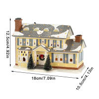 Adorno De Navidad Venta De Pueblos Iluminados Estilo Casa Griswold Para Decoraciones De Vacaciones Y Navidad Figura De Resina - details 6