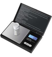 Báscula digital plegable de bolsillo/minibáscula/báscula para joyas (0,01-200 g) negra - details 0