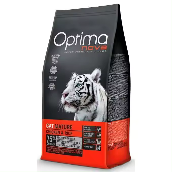 Optima Nova Mature Pollo y Arroz para Gatos  Comida para Gatos - 1