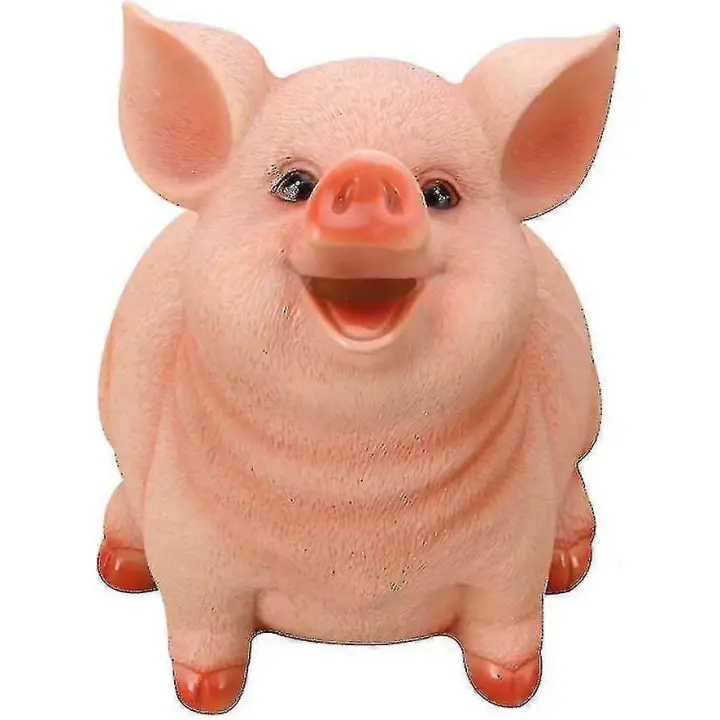 Bonita alcancía grande de juguete, irrompible, para ahorrar, ideal como regalo, para niños y niñas (cerdo grande) - 1
