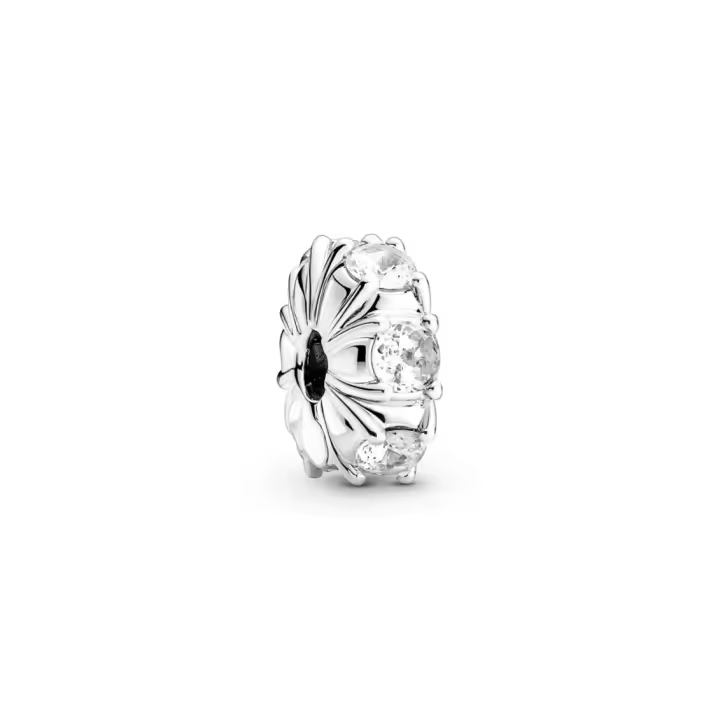 Pandora Clip Puntas Largas 790046C01 Plata 925mls y Circonitas - 1