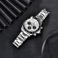 Reloj De Pulsera De Cuarzo PAGANI DESIGN PD-1644 2024 Meteorito Dial Moda Para Hombre Cristal De Esmeralda 100M Cronógrafo - details 6