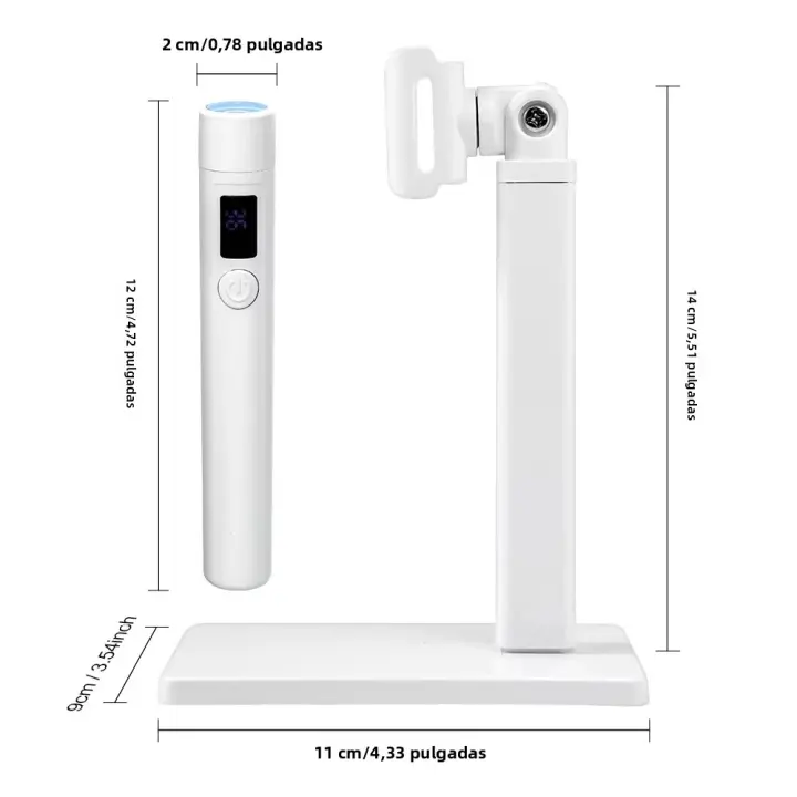 Lámpara LED UV Profesional Para Uñas Con Estación De Trabajo Y Pantalla Recargable Portátil Mini Secador De Uñas Artísticas Removible - 1