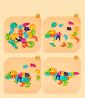 Puzzle 3D De Madera Grande Con Animales Para Bebés Juguete Educativo De Aprendizaje Temprano Y Cognición Dificultad Alta Para Niños Y Niñas - details 4