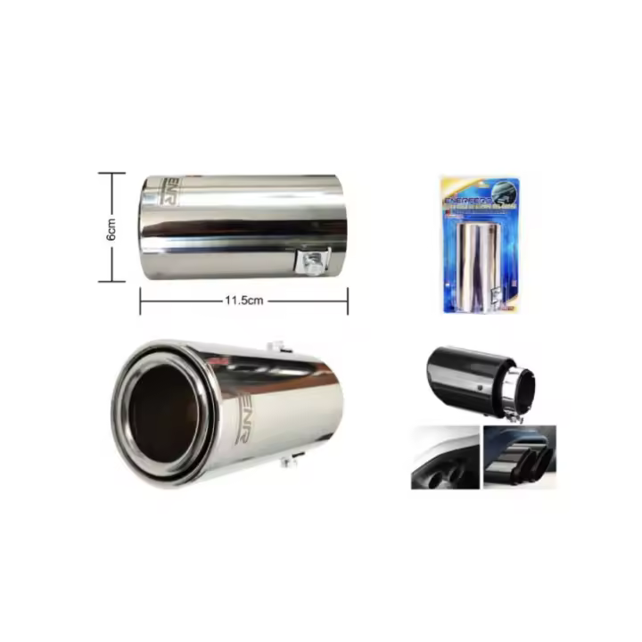 Silenciador universal modificado para garganta de escape de motocicleta y automóvil, modificación del tubo de escape de acero inoxidable, cubierta de escape decorativa - 1