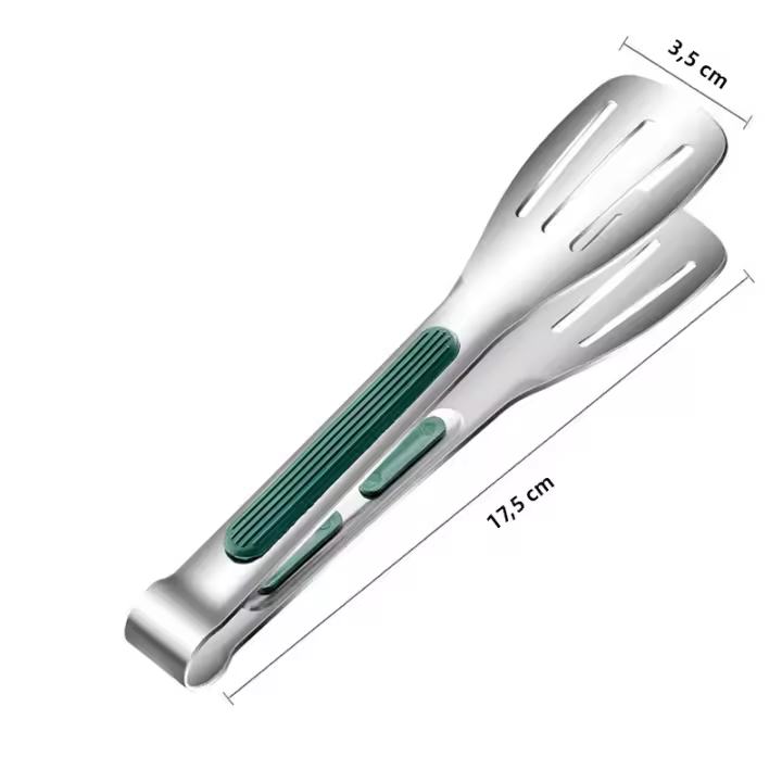 Pinzas De Alimentos Antideslizantes De Acero Inoxidable Para Barbacoa Hervir Salada Y Pan Herramientas De Cocina Accesorios De Buffet - 1