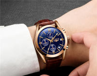Reloj De Pulsera Deportivo De Lujo Para Hombre LIGE Cuarzo Militar Con Correa De Cuero Premium Impermeable Y Cronógrafo Moda Casual - details 11