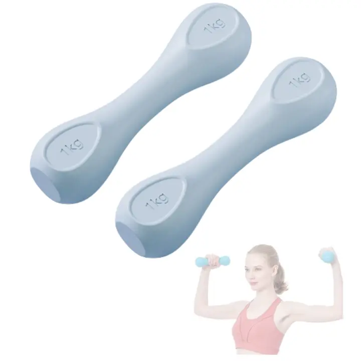 MAGIC SELECT Set de 2 Mancuernas 1Kg/1.5kg. Pesas Ligeras de Vinilo para Gimnasio. Mancuernas Antideslizantes para Entrenamiento de Fuerza y Gimnasio en el Hogar. Pesas Ergonómicas para Fitness. - 1