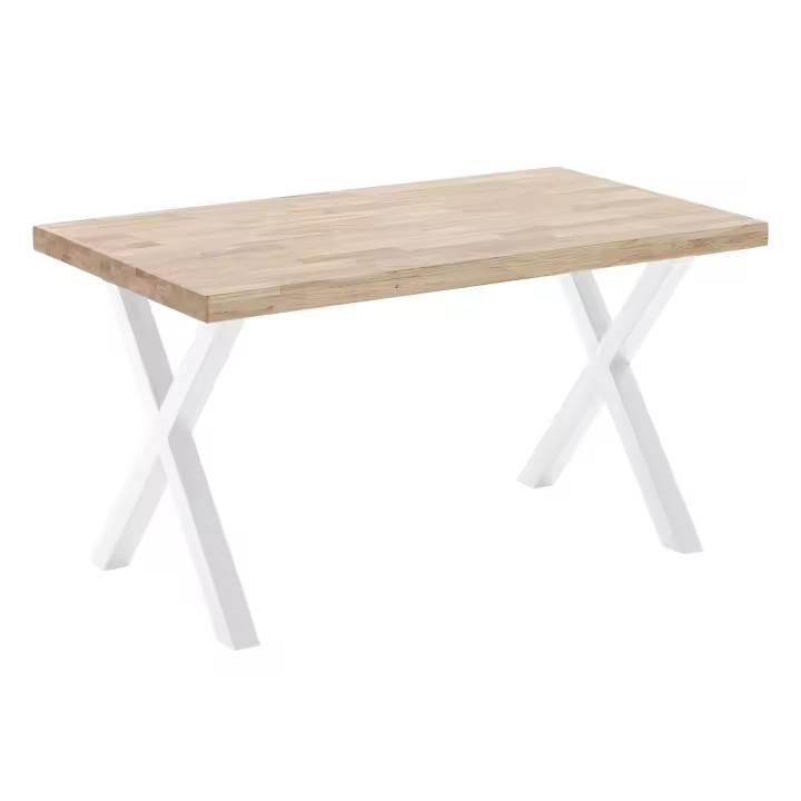 MESA COMEDOR FIJA X-LOFT 140 x 80 CM  ROBLE NORDISH / BLANCO  ADC MUEBLECENTER  Envío Gratuito - 1