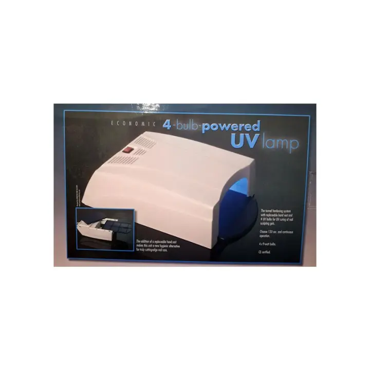 Asuer Lampara para secado y tratamientos de Uñas en Gel de Manicuras y Pedicuras de 4 tubos UV profesional - 1