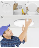 Lámpara De Techo LED Cuadrada Para Iluminación Del Dormitorio Luz Neutra Fría Y Cálida 48W 36W 24W 18W Lámpara De Techo Moderna Para Sala De Estar - details 17