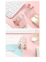 Clavadora De Oro Rosa Fashion Para Escritorio Manual Capacidad De Hojas 25 Plástico Tamaño Normal Clavos 24/6 Suministros De Encuadernación Para Escuela Y Oficina - details 8