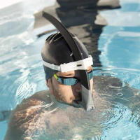 Tubo de respiración para entrenamiento de natación, ajustable al frente, para adultos, estilo libre, equipo de buceo y esnórquel profesional, fabricante - details 14