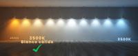 Pack 6 Bombillas LED GU10 de 9W Luz Cálida 3500K, 850 Lúmenes (equivalente a 80W), Bombillas de bajo consumo, Ángulo de haz de 120°, CRI 80, sin parpadeos, para hogar, oficina, tienda, baño. - details 1