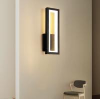 LED Indoor Wall Light, 16W Simple Square LED Wall Lamp, Modern Decorative Lighting LED Wall Lamp for Living Room, Bedroom, Hallway, Warm White 3000K - details 0