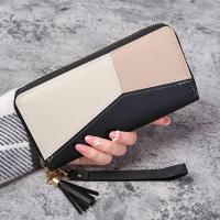 Carteras de Cuero PU with Cremallera para Mujer, Monedero Largo, tarjetero, billetera plegable - details 0