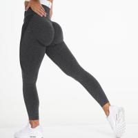 Pantalones De Yoga Para Mujer 2022 Cintura Alta Sin Costuras Tejidos En Nudo Terciopelo Glúteos Talla Realizada Pantalones De Gimnasio - details 9