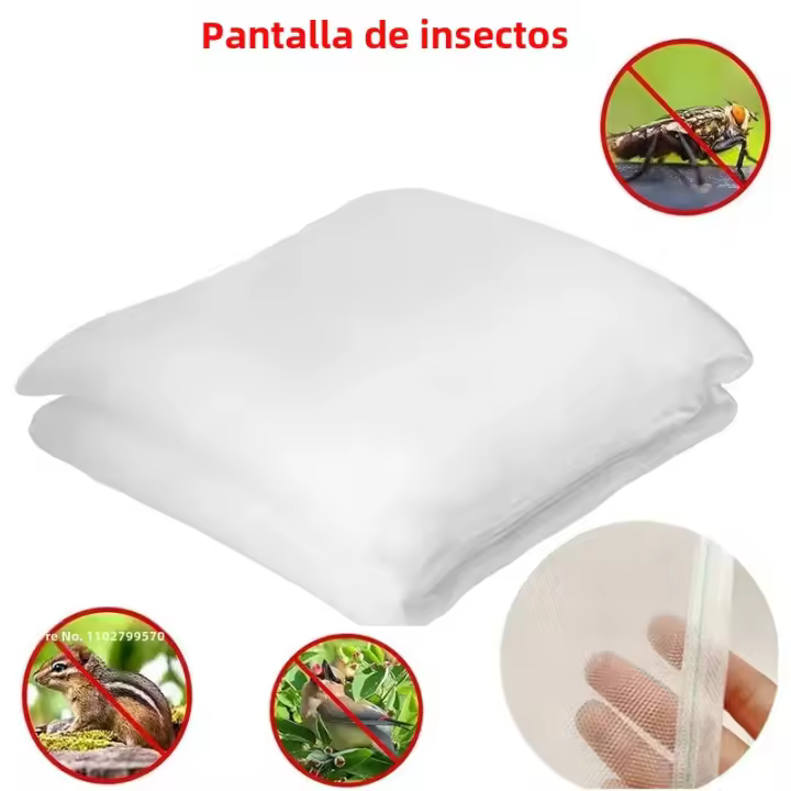 Red De Insectos Y Pájaros a Prueba Para Jardín 60 Malla Protección Para Verduras Frutas Y Flores Invernadero De Plástico PE MOV - 1
