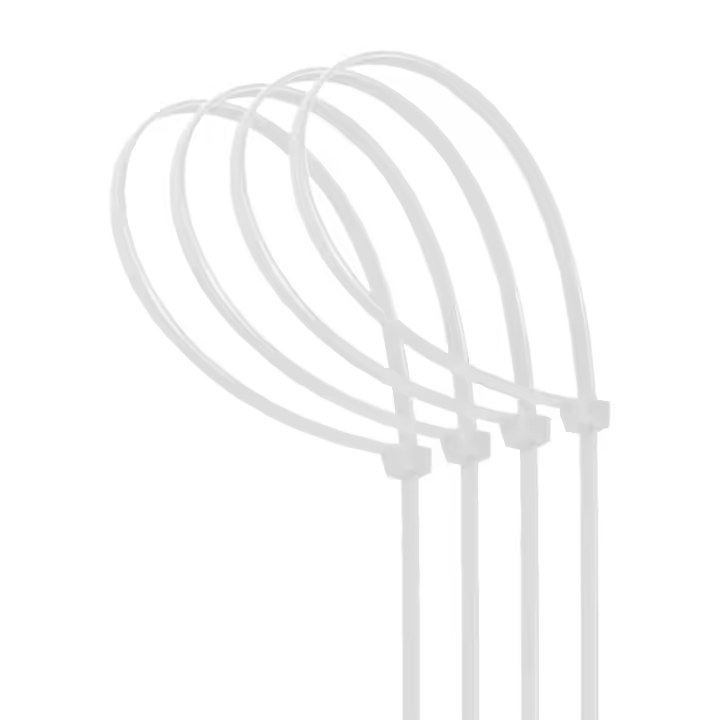 Bridas Aigostar blancas de nylon uso eficaz (30 uds) de 4,8 x 450 mm. Ideales para organizar cables y asegurar elementos, ofreciendo resistencia y durabilidad en cada uso. Perfectas para cualquier proyecto. - 1