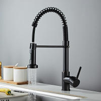 Grifo de Cocina-Fregadero de Cocina-Rotación de 360 ° - Rociador extraible de 2 Modos-Grifo monomando - Dorado - details 2