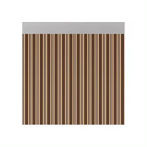 Cortina para puerta modelo "Ferrara" opaco Color marrón-marfil 90x210cm M63122 Acudam - 1