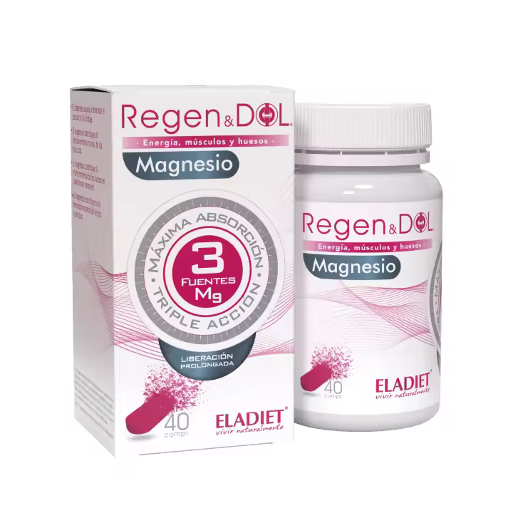 Eladiet REGENDOL MAGNESIO 40 COMPRIMIDOS - Alta Solubilidad - 1