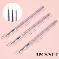 Set De 3 Pinceles Para Uñas Con Gel UV Pincel De Dibujo Ultrafino Para Manicura DIY Herramienta De Línea Estrecha Para Francés Y Acrílico - details 8