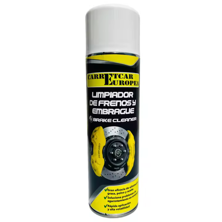 Spray Limpiador de Frenos Carretcar Europea 500 ml – Brake Cleaner Profesional que Disuelve Grasa, Aceite y Suciedad – Limpieza Rápida para Coches, Motos, Bicicletas, Camiones y Maquinaria – Varios Tamaños - 1