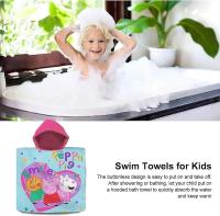 Poncho toalla niños 100% algodon de Peppa Pig, Toalla de Playa Infantil de  Peppa Pig con Capucha Toalla de Baño Poncho Toalla Poncho para Niñas Niños de 2 a 8 años de 60cm x 60cm, 300gsm - details 1