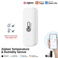 Sensor De Temperatura Y Humedad Zigbee O WiFi Tuya Compatible Con Hogar Connectado Termómetro Soporte De Color Negro O Blanco - details 0