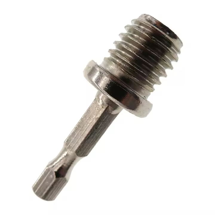 Adaptador de mandril de taladro de conexión rápida de alta resistencia M14, adaptador de biela hexagonal con rosca de acero al carbono para atornillador de impacto - 1