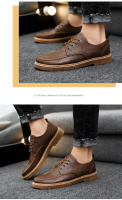 Zapatos Casuales De Cuero Para Hombre De Alta Calidad Moda Negocios Y Casual Zapatos De Negocio Clásicos De Lujo Versátiles Talla Verdadera Material De Suela De Goma - details 7