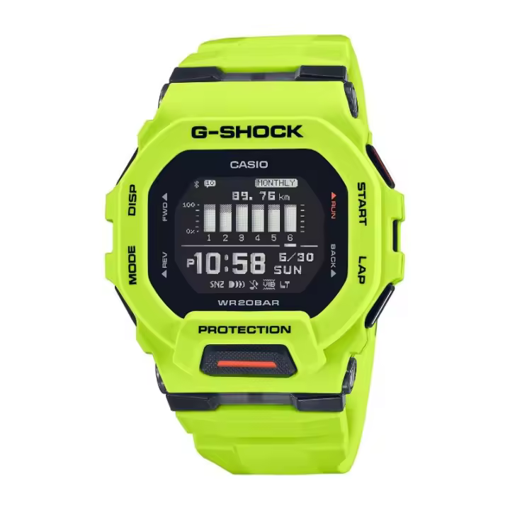 Casio GBD-200-9ER G-Shock Amarillo Resistente Al Agua Deportivo Hombre - 1