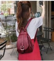 Mochila Multifuncional De Cuero Para Mujer Casual Para Adolescentes Chaleco De Viaje Bolsa Escolar Saco De Espalda Para Damas - details 14