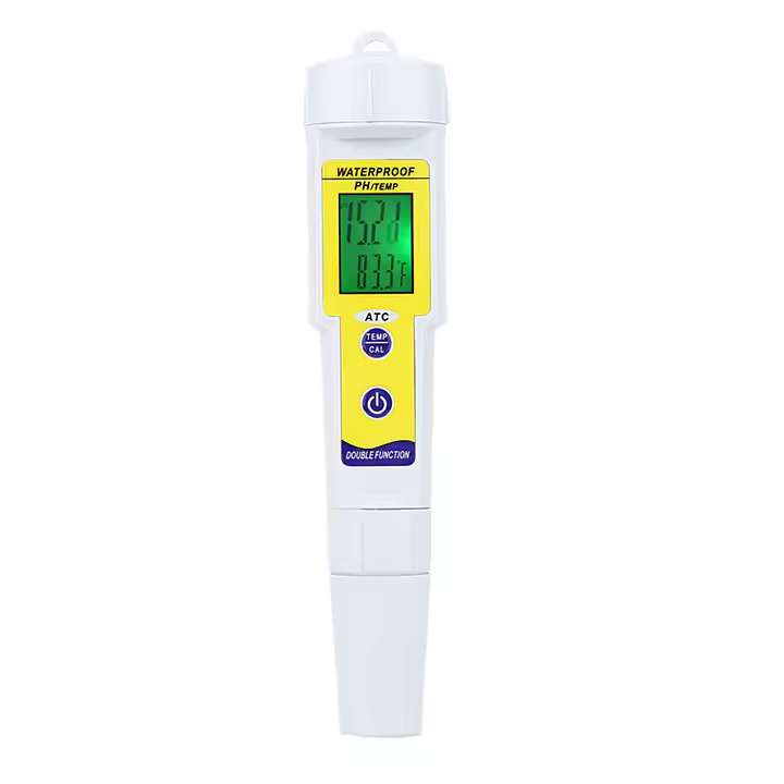 Mini medidor de pH profesional, impermeable, con corrección automática, tipo bolígrafo, dispositivo de análisis de calidad con retroiluminación para uso industrial. - 1