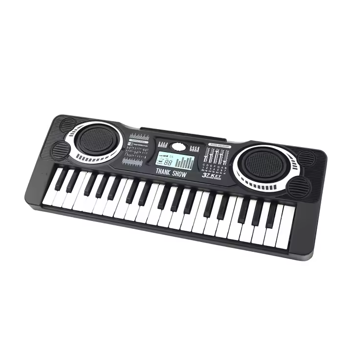 Piano Eléctrico De 37 Teclas Juguete Educativo Musical Para Principiantes En Niños Desarrollo Inteligente Con Puzzle De Música - 1